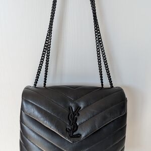 Saint Laurent Small LouLou Black Quilted Leather